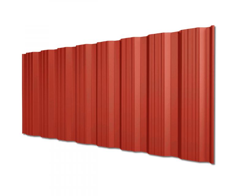 Sie wollen eine Wand verkleiden? Dann schauen Sie sich dieses Wandblech doch einfach mal etwas genauer an. Die Farbe wird Sie umhauen: RAL3016 Rotbraun